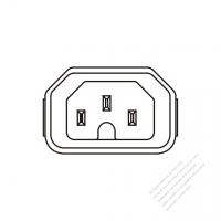 IEC 60320-1 (C16) Appliance Inlet 10A/ 15A