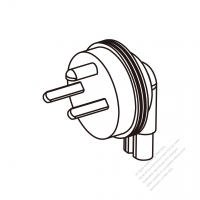 Adapter Plug, Denmark Angle Type to IEC 320 C7 Female Connector 3 to 2-Pin 2.5A 250V