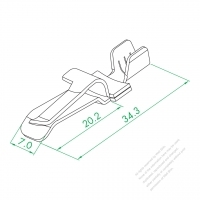 WS-174 Ground Wire Female Terminal