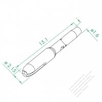 WS-OR-131M-12 Male Terminal