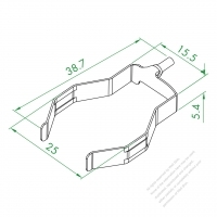 WS-080 Negative Pole Metal Shrapnel