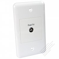 Taiwan/USA Wall Plate Receptacle TV Dual-TV