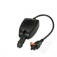 DC/AC rotatable car plug  converter to IEC320 C5 Easy-Pull Connector (30 cm cord) for NB (80W )(CLA)
