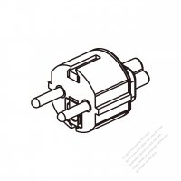 Adapter Plug, European Plug to IEC 320 C5 Female Connector 3 to 3-Pin 2.5A 250V