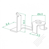 WS-069E-1 Right Ring Terminal