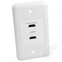 Taiwan/USA Wall Plate Receptacle HDMI X 2 (IN &OUT)