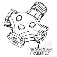 Taiwan AC Connector 2-Pin Multi-Outlet Connectors 3A-7A 125V, 7A-10A 125V, 10A-15A 125V