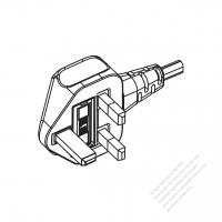 UK 3-Pin AC Plug, 6A 250V