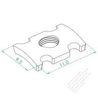 WS-043-2-2 Clip Wire Plate