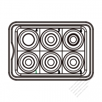 20/30A, 6-Pin Outlet  (Hole 4)