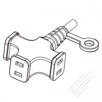 Taiwan AC Connector 2-Pin Multi-Outlet Connectors 3A-7A 125V, 7A-10A 125V, 10A-15A 125V