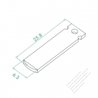 WS-323 Ground Wire Single Plug Pin