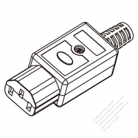 IEC 320 C13 Connector 3-Pin PA High-temp.-resistance material, Screw type10A International