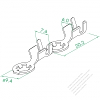 O 4.3 Toothed Ring Terminal