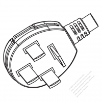 China 4-Pin 3 phases AC Plug, 32A