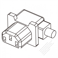 IEC 320 C13 Connectors 3-Pin Straight 10A/13A 125V