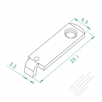 WS-351-A Left Male Terminal