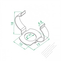 WS-080-15 Negative Pole Small Metal Shrapnel