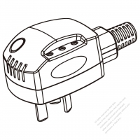 China Smart Control 3-Pin AC Plug, Temperature Control, 10A, 250V