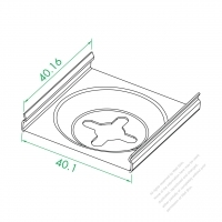 WS-278 Wall Fasten Iron Plate