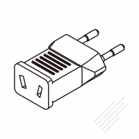 Adapter Plug, European plug to Australia connector 2 to 2-Pin