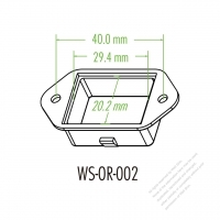 Accessories: Strain Relief Bushing for IEC 60320-1 (C13) Connector  10A 15A