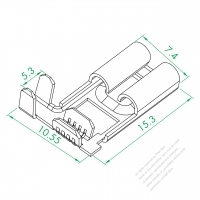 WS-OR-125 Flag Shape Terminal