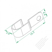 WS-230 Right Terminal Connect Plate