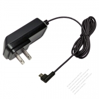 AC/DC 5V 1A Adapter, NEMA 1-15P USA/Japan 2 Pin to Micro USB Elbow Plug with optional cord