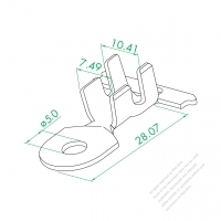 O5.0 Large Riveting Ring Terminal