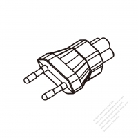 Adapter Plug, European Plug to IEC 320 C5 Female Connector 3 to 3-Pin 2.5A 250V
