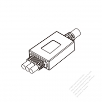 AC Power Cord Strain Relief Unit (SR)  1 to 3, Cable OD SIZE: Input: Ø15.6 Output: Ø10.5