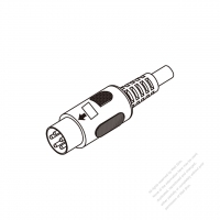 DC Straight Five-Pin Plug