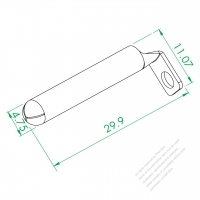 WS-243-1 Ground Wire Male Terminal