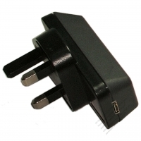 AC/DC 5V 2A Adapter, UK 3 Pin Plug to USB