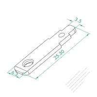 WS-352-A US Single Plug Pin