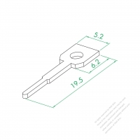 WS-083-S-2 Ground Wire Vertical Plate