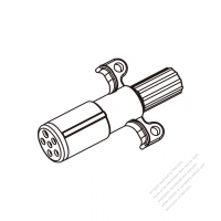 RV, Truck, Trailer  Heavy Duty Vehicle, Small 6-Female Round-Pin, Trailer End Connector