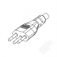 Brazil 3-Pin AC Plug, 10A 250V