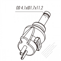 DC Adapter OD 4.1xID1.7x11.2, 2-Pin