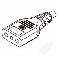 Italy AC Connector 3-Pin 10A 250V