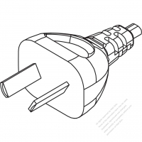 Argentina 2-Pin AC Plug, 10A 250V