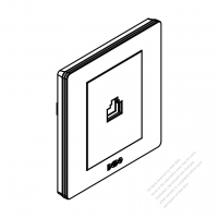 China Wall Plate Switch & Receptacle, Telephone x 1