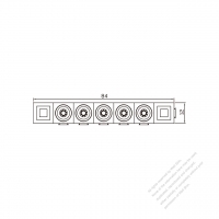 20/30A, 5-Pin Plug Connector, 84mm x 12mm