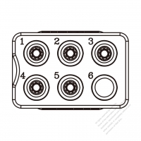 20/30A, 6-Pin Plug Connector