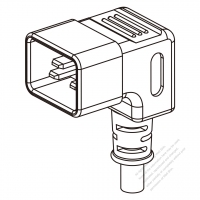 Europe IEC 320 Sheet E (C20) Plug Connectors 3-Pin Angle 16A 250V