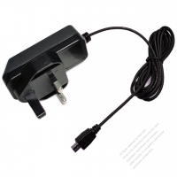 AC/DC 5V 1A Adapter, UK 3 Pin Plug to Mini USB  Straight Plug with optional cord
