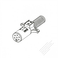 RV, Truck, Trailer  Heavy Duty Vehicle, 7-Female Round-Pin