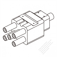 45A, 5-Pin Plug Connector