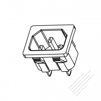 IEC 60320-1 (C14) Appliance Inlet 10A 250V